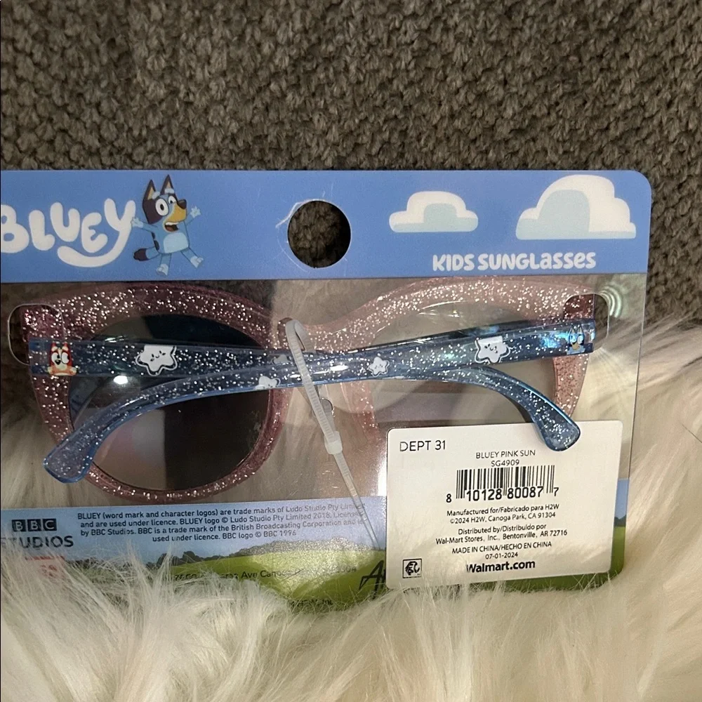 Bluey Glitter Sunglasses with Rainbow Lenses